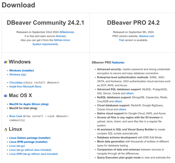 DBeaver Free vs Paid