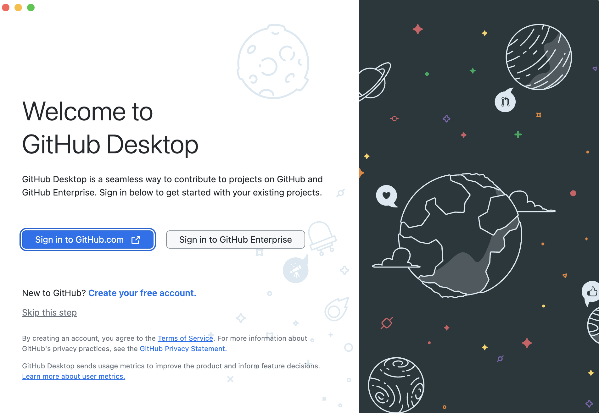 Opening Github Desktop