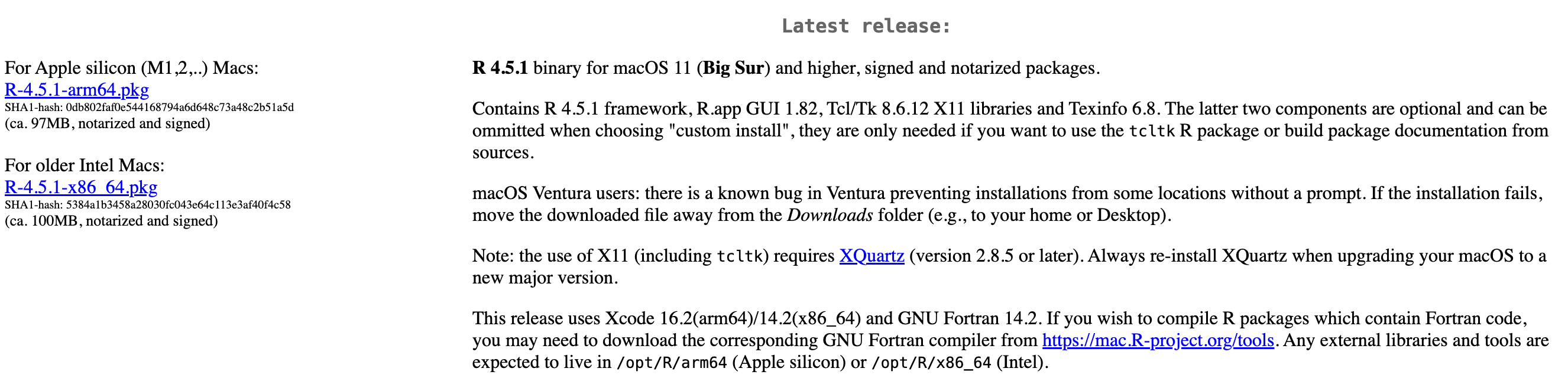 Example of Download Differences