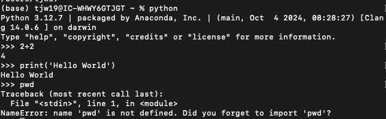 Hello World in Python